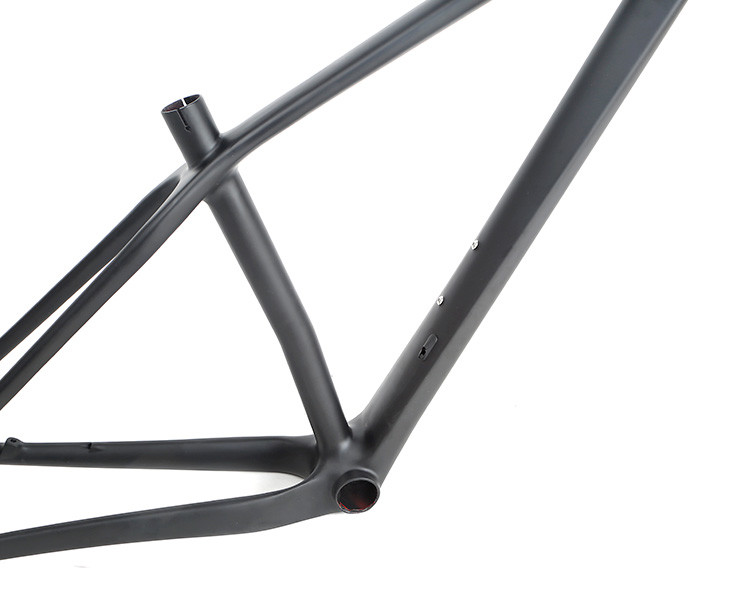 Customized 29er Inner Cable Frame , Thru Axle Bike Frame 142mm Full Black