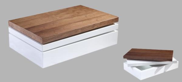 Buy cheap Modern living room rectangle coffee table with storage from wholesalers
