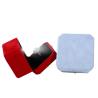 Buy cheap Customer's Logo Blue Octagonal Flannel Gold Buckle Jewelry Box for LED Jewelry Ring Box from wholesalers