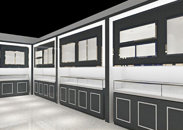 Buy cheap Elegant Design Retail Jewelry Display Cases Decorated With LED Spot Lights from wholesalers