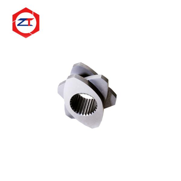 Type65 PE PVC PP Bimetallic Twin Plastic Extruder Screw Element Wr30 Dog Food