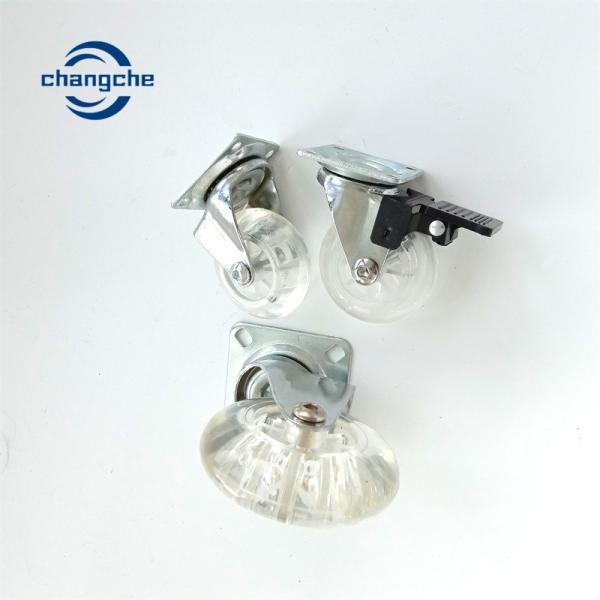Buy cheap Transparent PU Furniture Castors Wheels Swivel Plate 50mm Gel Office Chair Casters from wholesalers