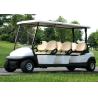 Buy cheap Luxury Brown Color Electric Golf Carts Sightseeing Bus For Six Person Low Noise from wholesalers