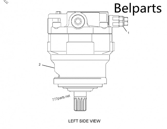 M5X180 2003373 Excavator Parts Swing Motor Hydraulic E330D For
