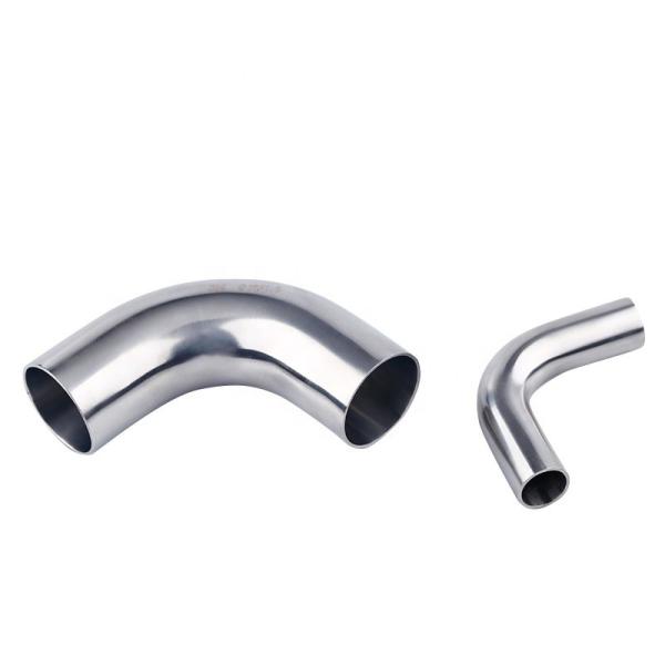 Silver Casting Stainless Steel Mirror Finish Seamless Pipe Long Radius Weld 90