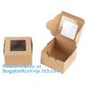 Buy cheap Chocolate Takeaway kraft, Christmas Cookie Bakery Treat Box Set With Window, Cardboard Jewelry shoulder box from wholesalers