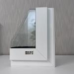 GKBM 62 UPVC Sliding Window Extrusion Profiles Soundproof