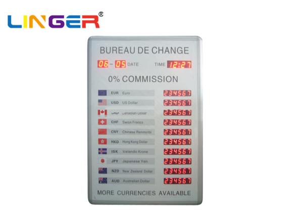 Buy cheap OEM / ODM Exchange Rate Display Board Panel High Brightness For Indoor from wholesalers