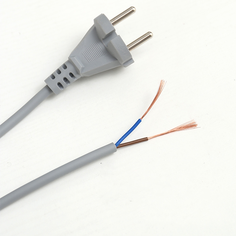 European eu 2 pin pvc Power Cord Cable VDE Male to Female Power Extension Cord Cable for electrical