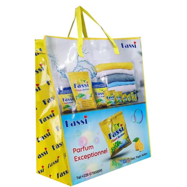 Buy cheap Waterproof Eco Friendly Bopp Laminated Pp Woven Handle Bags For Packaging Needs from wholesalers