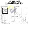 Buy cheap 1.54" TFT LCD Display Module | 240X240 Square Panel For Wearable Devices from wholesalers