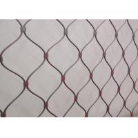 Buy cheap Knotted Tensile Rhombus Flexible Stainless Steel Cable Mesh 7*7 7*19 product