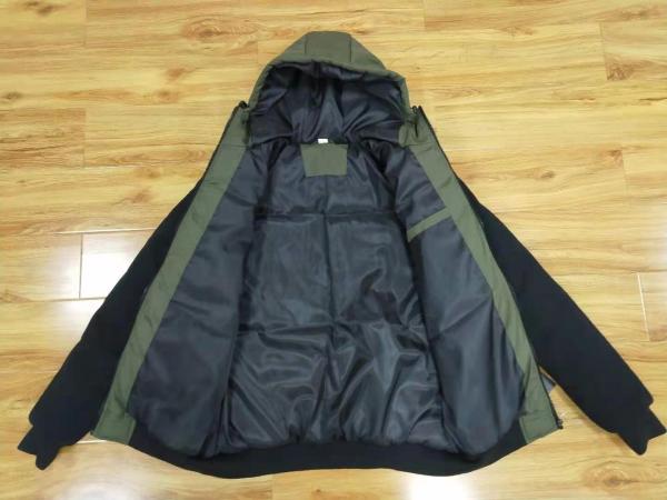 Buy cheap Cotton Padded Coat Mens Polyester Puffer Jacket Waterproof With Removable Sleeves from wholesalers