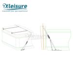 Hydraulic Hot Tub Cover Lifter Mildew Resistance Spa Cover Lift And Caddy