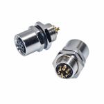 Straight Orientation M8 Waterproof Connector Brass Alloy PA66 GF B Code