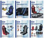 Black / White Custom Racing Seats Fully Reclinable 89 * 69 * 55 cm