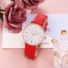 Buy cheap Red ROHS Analogue Wrist Watch FCC Fashion Ladies Leather Watch 23cm from wholesalers