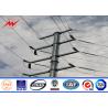 Buy cheap 10kv - 550kv Galvanized Steel Power Pole For 69kv Transmission Line Project from wholesalers