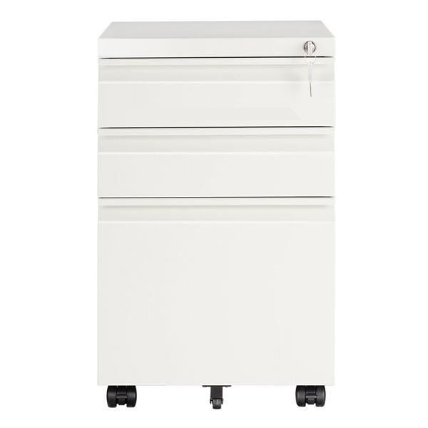 Buy cheap Vertical 3 Drawer Steel Filing Cabinet With Wheels Adjustable Suspension Slats from wholesalers