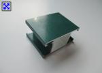 Small Size Green Powder Coated Aluminum Door Profiles For Outdoor Installation