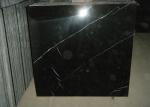 Smooth Nero Margiua Natural Marble Stone Slab Flooring 12" X 12" X 3 Size