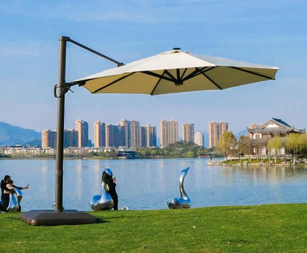 Buy cheap Garden 3.5m Roman Patio Cantilever Waterproof Sunbrella from wholesalers
