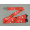Buy cheap Heat Transfer Promotional Lanyards Shot Straps Red Printed Lanyards from wholesalers