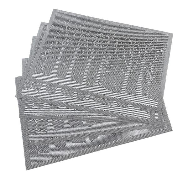 Buy cheap Desktop PVC Square Pressed Leaf Gold Leaves Place Mats for Kitchen and Dining Table from wholesalers
