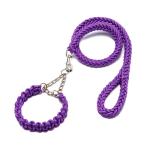 Pet Adjustable Collar Dog Anti Impact Eight Strand Nylon Braided Leash