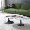 Buy cheap 12mm Thick Ellipse Rock Top Coffee Table Anti Collision For Living Room from wholesalers