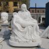 Buy cheap Marble Pieta Statues White Stone Catholic Religious Mary And Jesus Life Size Handcarved from wholesalers