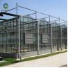 Buy cheap Mulit Span 9.6m Galvanized Commercial Glass Greenhouse from wholesalers