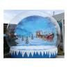 Buy cheap 0.55mm PVC Inflatable Advertising Signs For Yard / Blow Up Snow Globe from wholesalers