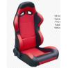 Buy cheap Cars Parts Universal Black And Red Racing Seats Foldable With Safety Belts from wholesalers