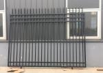 ISO9001 L2400mm Wrought Iron Tubular Steel Fence
