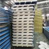 Buy cheap 50mm corrugated blue PU sandwich roof panel used for Austria clean room from wholesalers