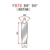 Buy cheap YS72 88 Degrees Press Brake Die Full Body Heat Treatment Brake Dies 835mm Length product