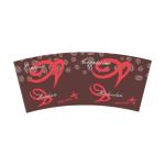 Biodegradable Paper Cup Fan Cuatom Size And Color PE Coated For Coffee Cup