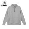 Buy cheap Designer Men Street Hoody Sweatshirt Crop Top Slim 380g 95% Cotton Half Zip Stand Collar Street Wear Hoodie from wholesalers