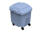 Plastic Rotomolded Parts 150L Waste Bin With Single Wall Lid Wear Resistance