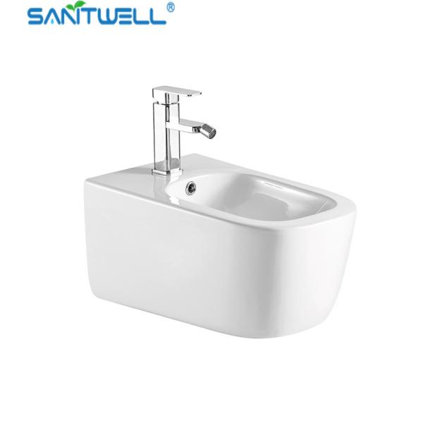 Buy cheap SWJ0231 Bathroom WC pan White Wall Hung Bidet 510*350*320 mm size , Floor mounted bidet from wholesalers
