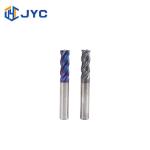 CNC Solid Carbide Milling Cutters 4 Flutes Flat End Mill Tin Coated