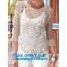 Buy cheap Crochet sweater, Lady's Hollow Out Crocheted Pullover O Neck Long Sleeve Casual Knitted Slim Women Sweater from wholesalers