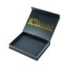 Buy cheap Eco Friendly Custom Printed Logo Gold Hot Stamping Package Black Gift Box With Magnetic Lid from wholesalers