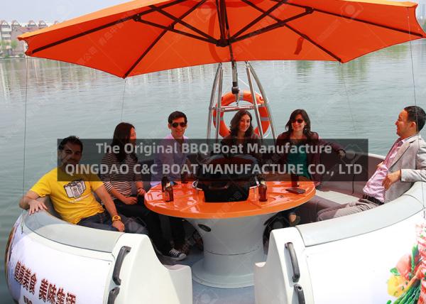 Buy cheap 6mm Fiberglass Adult Entertainment Party Barbecue Donut Boat from wholesalers