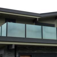 Buy cheap 10mm 12mm 15mm Toughened Glass Railing Balcony Frosted Glass Balcony Railing product