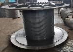Buy cheap Large Crane Winch Drum With Lebus Grooves Winding Cable Rope Automatic Row from wholesalers