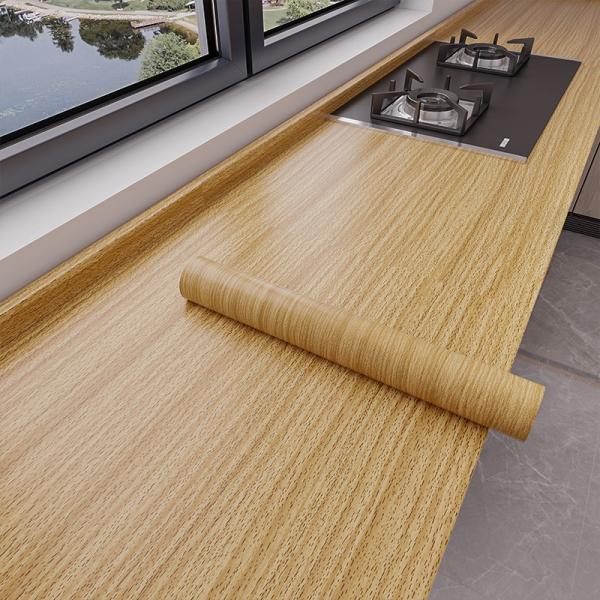Buy cheap Wood Grain Wallpaper for Home Decoration Fireproof Kitchen Wallpaper Roll Size 1.22m * 50m Transform Your Kitchen from wholesalers