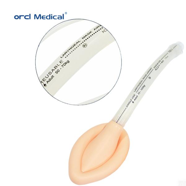 Medical Silicone Laryngeal Mask Intubation Disposable Laryngeal Mask Airway