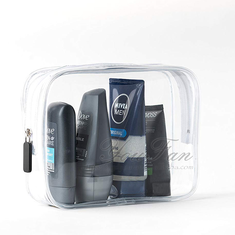 Plain Transparent Travel Wash Bag Premium PVC Made For Men / Women
